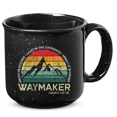 Vintage Waymaker Promise Keeper Miracle Worker Christian 15oz Campfire Ceramic Mug