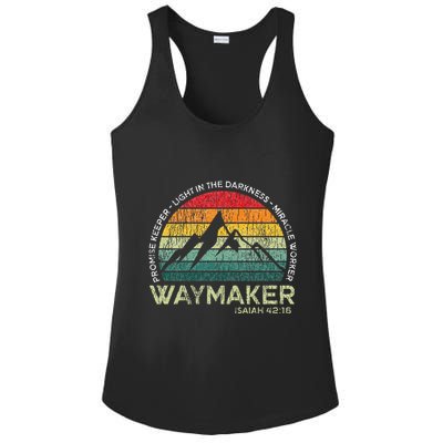 Vintage Waymaker Promise Keeper Miracle Worker Christian Ladies PosiCharge Competitor Racerback Tank