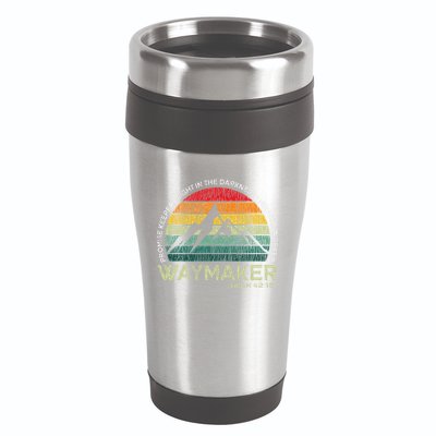 Vintage Waymaker Promise Keeper Miracle Worker Christian 16oz Travel Tumbler