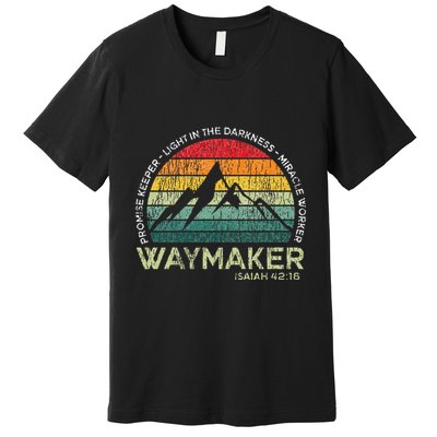 Vintage Waymaker Promise Keeper Miracle Worker Christian Premium T-Shirt
