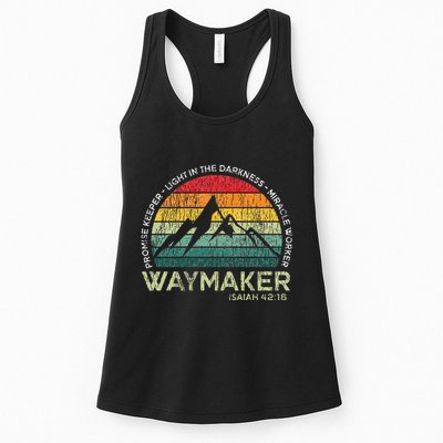 Vintage Waymaker Promise Keeper Miracle Worker Christian Womens Tank Top