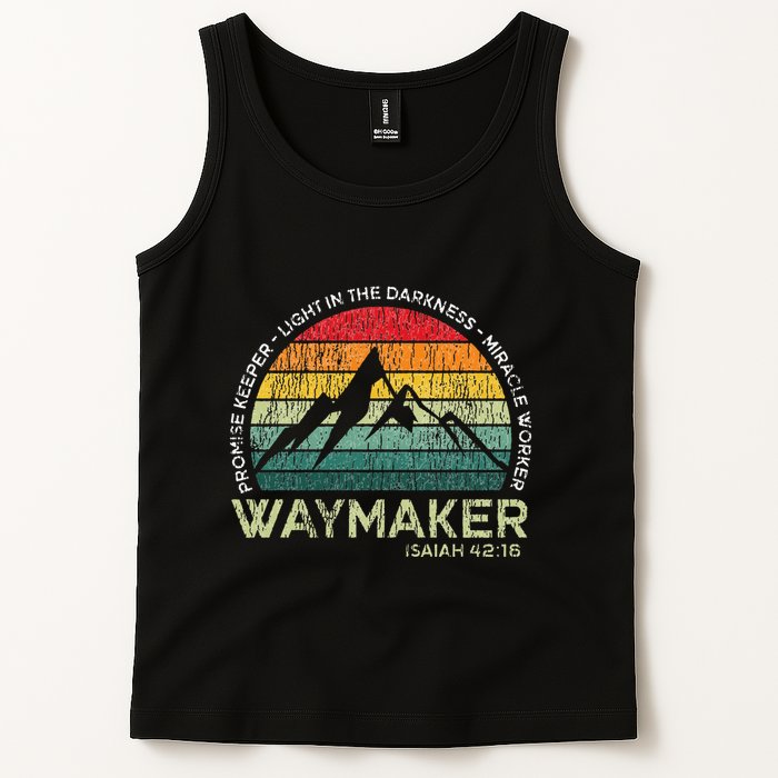 Vintage Waymaker Promise Keeper Miracle Worker Christian Tank Top