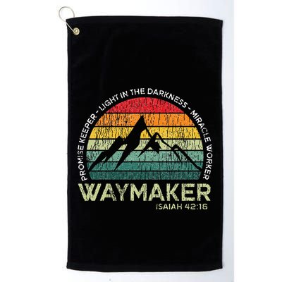 Vintage Waymaker Promise Keeper Miracle Worker Christian Golf Towel