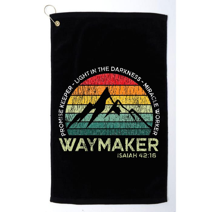 Vintage Waymaker Promise Keeper Miracle Worker Christian Golf Towel