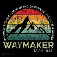 Vintage Waymaker Promise Keeper Miracle Worker Christian Toddler T-Shirt