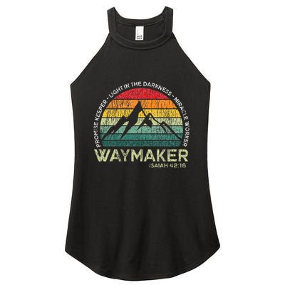 Vintage Waymaker Promise Keeper Miracle Worker Christian Women's Perfect Tri Rocker Tank