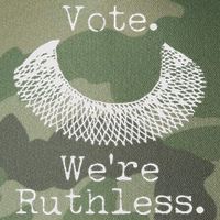 Vote We're Ruthless RBG Ruth Bader Ginsburg Legacy Tie Dye Trucker Hat