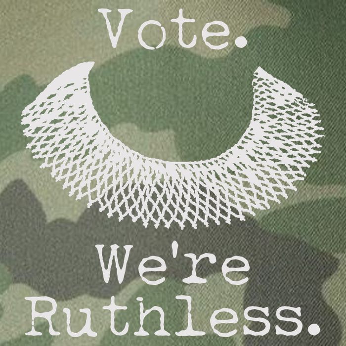 Vote We're Ruthless RBG Ruth Bader Ginsburg Legacy Tie Dye Trucker Hat
