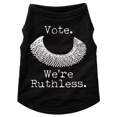 Vote We're Ruthless RBG Ruth Bader Ginsburg Doggie Tank