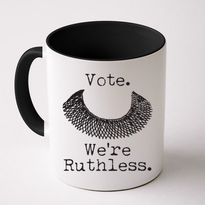 Vote We're Ruthless RBG Ruth Bader Ginsburg Mug