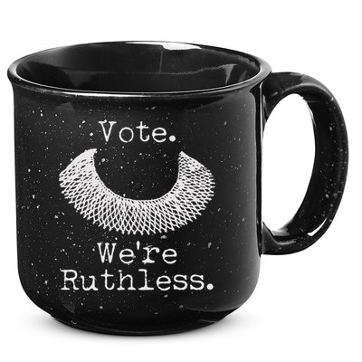 Vote We're Ruthless RBG Ruth Bader Ginsburg 15oz Campfire Ceramic Mug