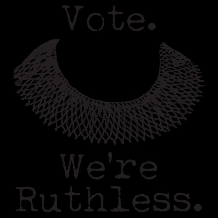 Vote We're Ruthless RBG Ruth Bader Ginsburg 16oz Travel Tumbler