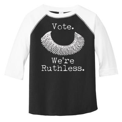 Vote We're Ruthless RBG Ruth Bader Ginsburg Toddler Fine Jersey T-Shirt