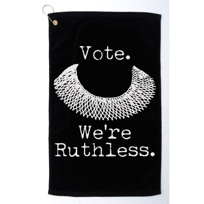 Vote We're Ruthless RBG Ruth Bader Ginsburg Golf Towel