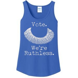 Vote We're Ruthless RBG Ruth Bader Ginsburg Ladies Essential Tank