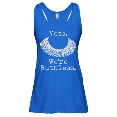 Vote We're Ruthless RBG Ruth Bader Ginsburg Ladies Essential Flowy Tank