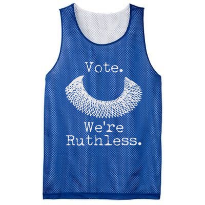 Vote We're Ruthless RBG Ruth Bader Ginsburg Mesh Reversible Basketball Jersey Tank
