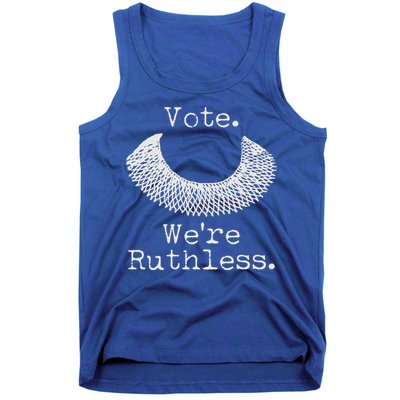 Vote We're Ruthless RBG Ruth Bader Ginsburg Tank Top