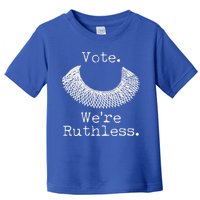 Vote We're Ruthless RBG Ruth Bader Ginsburg Toddler T-Shirt