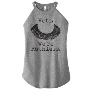 Vote We're Ruthless RBG Ruth Bader Ginsburg Women's Perfect Tri Rocker Tank