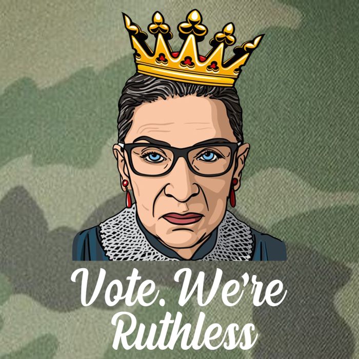 Vote We're Ruthless Ruth Bader Ginsburg Equal Rights Legacy Tie Dye Trucker Hat