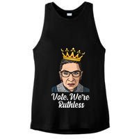 Vote We're Ruthless Ruth Bader Ginsburg Equal Rights Ladies PosiCharge Tri-Blend Wicking Tank