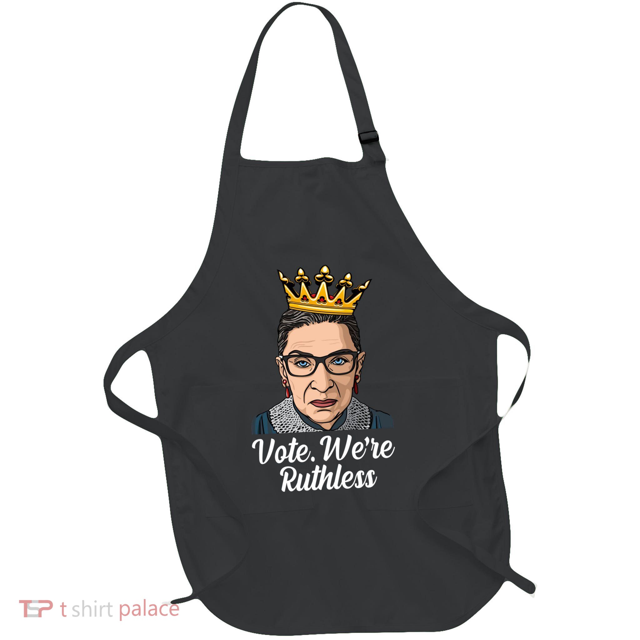 Vote We're Ruthless Ruth Bader Ginsburg Equal Rights Full-Length Apron With Pockets