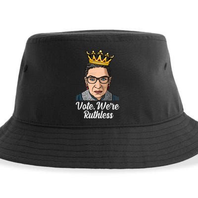 Vote We're Ruthless Ruth Bader Ginsburg Equal Rights Sustainable Bucket Hat