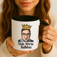Vote We're Ruthless Ruth Bader Ginsburg Equal Rights Mug