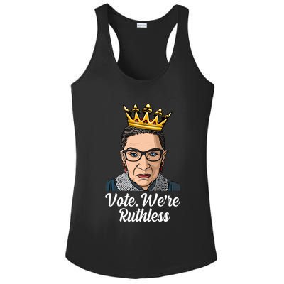 Vote We're Ruthless Ruth Bader Ginsburg Equal Rights Ladies PosiCharge Competitor Racerback Tank