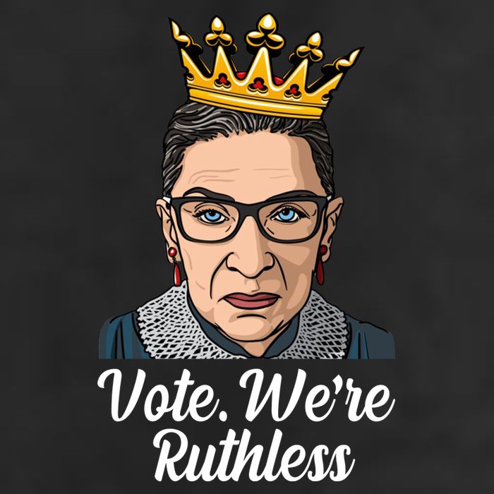 Vote We're Ruthless Ruth Bader Ginsburg Equal Rights 25L Jumbo Tote