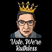 Vote We're Ruthless Ruth Bader Ginsburg Equal Rights Tie-Dye T-Shirt