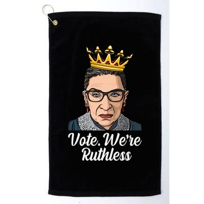 Vote We're Ruthless Ruth Bader Ginsburg Equal Rights Golf Towel