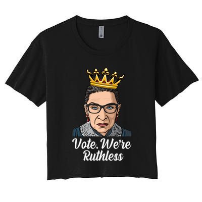 Vote We're Ruthless Ruth Bader Ginsburg Equal Rights Crop Top