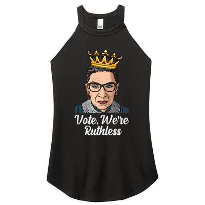 Vote We're Ruthless Ruth Bader Ginsburg Equal Rights Women's Perfect Tri Rocker Tank