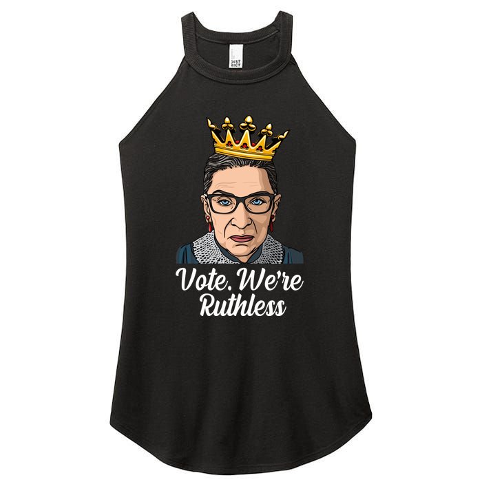 Vote We're Ruthless Ruth Bader Ginsburg Equal Rights Women's Perfect Tri Rocker Tank