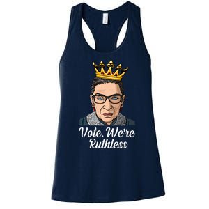 Vote We're Ruthless Ruth Bader Ginsburg Equal Rights Women's Racerback Tank