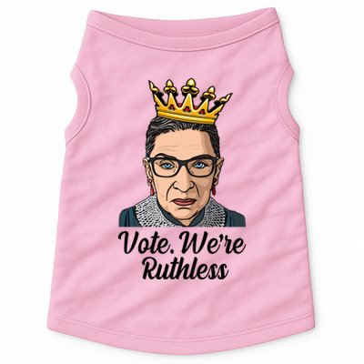 Vote We're Ruthless Ruth Bader Ginsburg Equal Rights Doggie Tank