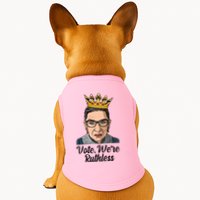 Vote We're Ruthless Ruth Bader Ginsburg Equal Rights Doggie Tank