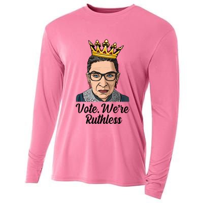 Vote We're Ruthless Ruth Bader Ginsburg Equal Rights Cooling Performance Long Sleeve Crew