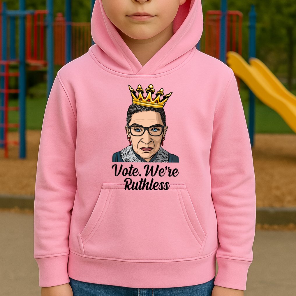 Vote We're Ruthless Ruth Bader Ginsburg Equal Rights Kids Hoodie
