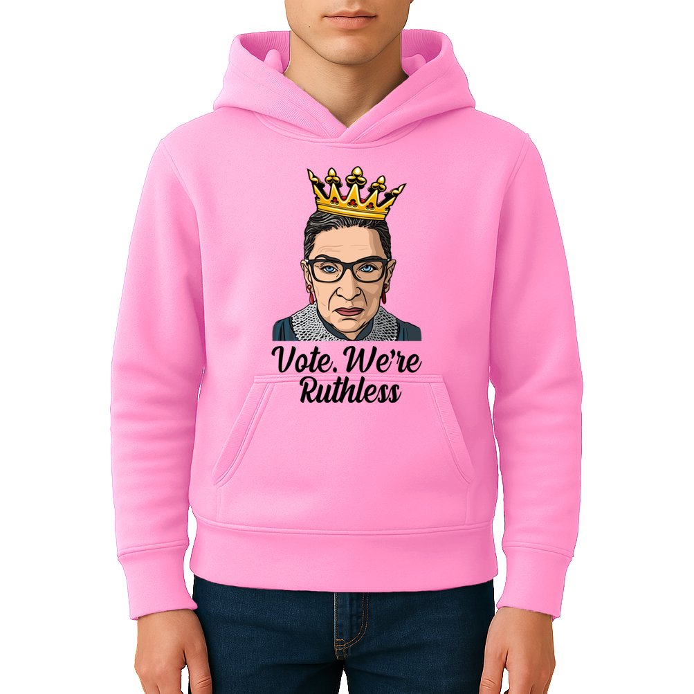 Vote We're Ruthless Ruth Bader Ginsburg Equal Rights Kids Hoodie