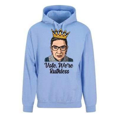 Vote We're Ruthless Ruth Bader Ginsburg Equal Rights Unisex Surf Hoodie