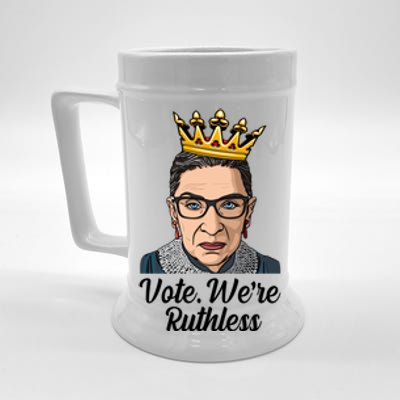 Vote We're Ruthless Ruth Bader Ginsburg Equal Rights Beer Stein