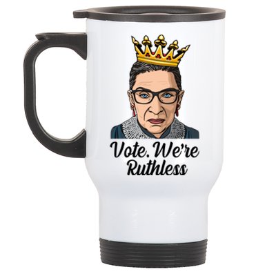 Vote We're Ruthless Ruth Bader Ginsburg Equal Rights Stainless Steel Travel Mug