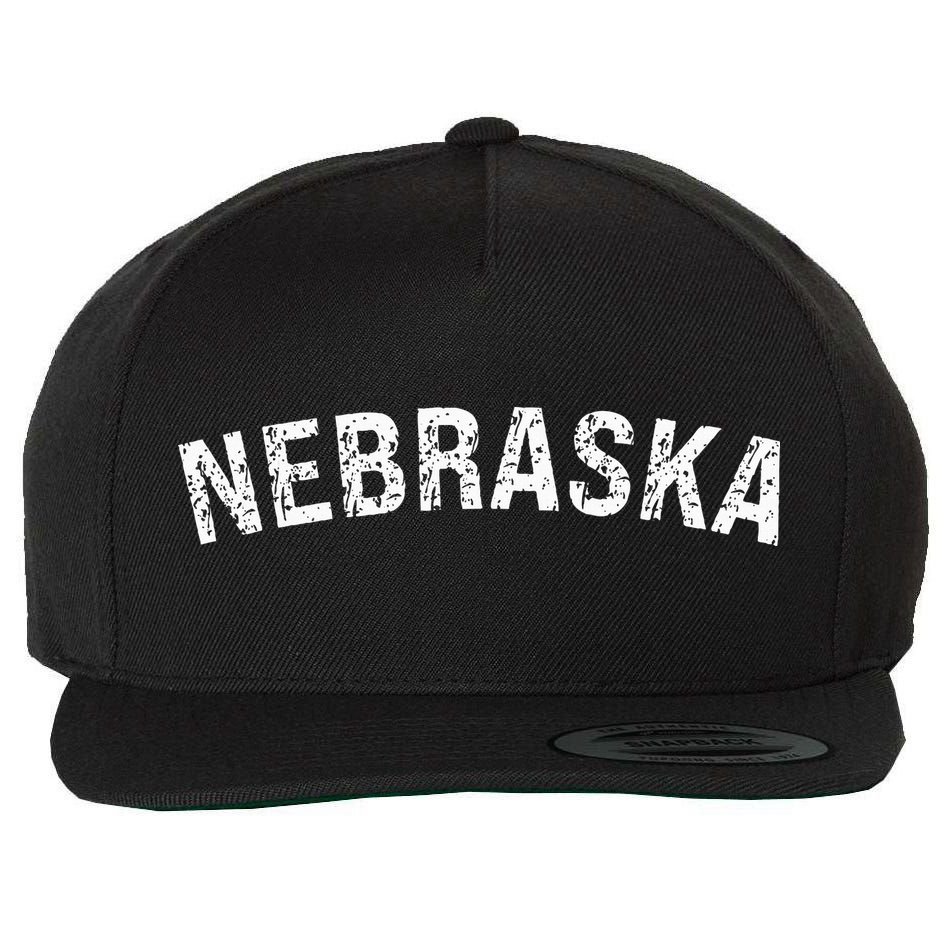 Vintage Wear Red For Nebraska Wool Snapback Cap