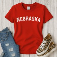Vintage Wear Red For Nebraska Womens T-Shirt