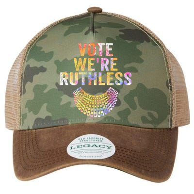 Vote Were Ruthless Human And Women Feminist Legacy Tie Dye Trucker Hat