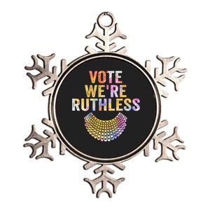 Vote Were Ruthless Human And Women Feminist Metallic Star Ornament