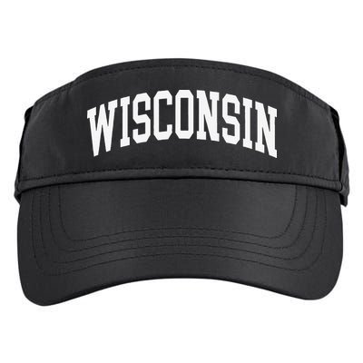 Vintage Wear Red For Wisconsin Adult Drive Performance Visor